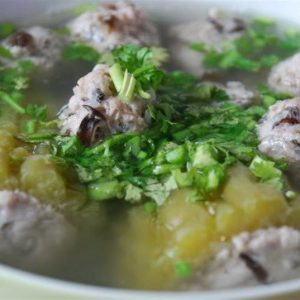 canh khổ qua nhồi thịt