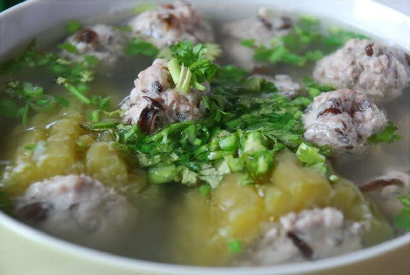canh khổ qua nhồi thịt