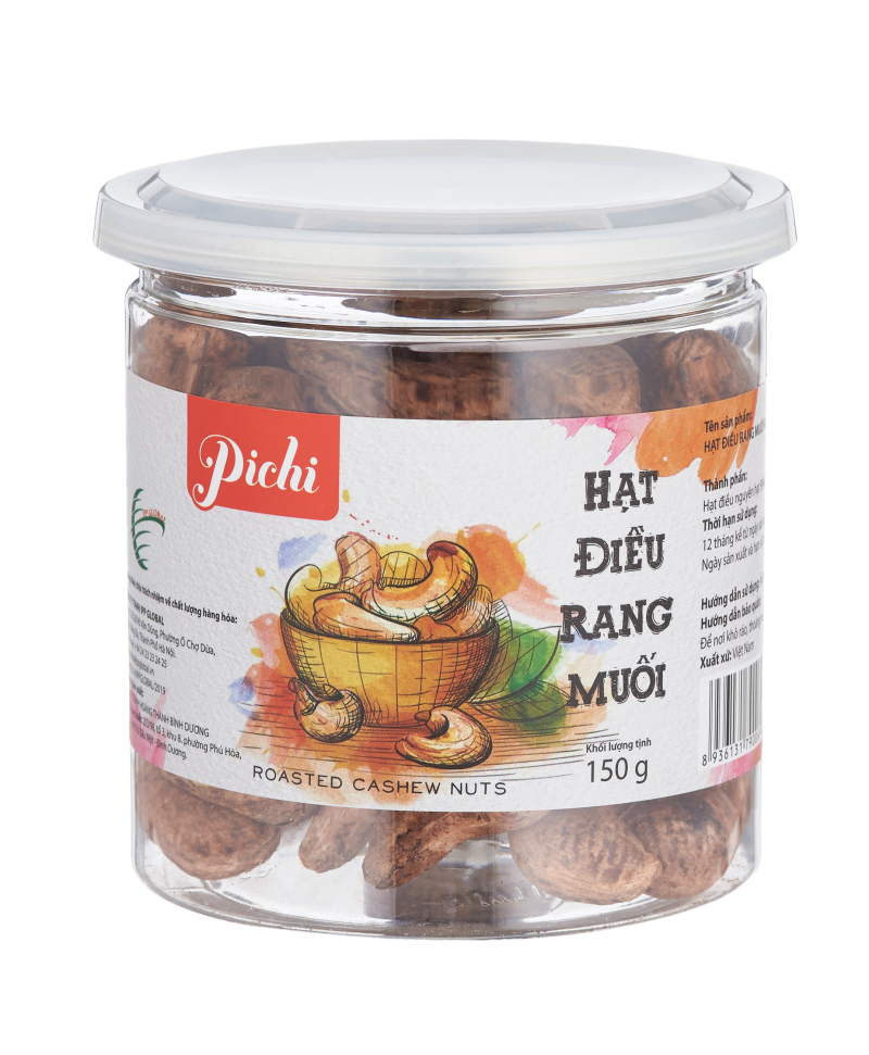 Pichi hạt điều rang muối 150g