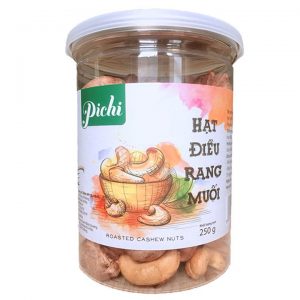 Pichi hạt điều rang muối - hộp nhựa 250g