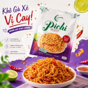 Pichi khô gà xé 100g – vị cay truyền thống
