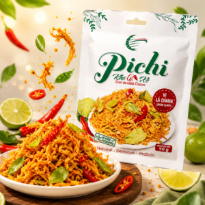 Pichi khô gà xé 50g – vị lá chanh đặc biệt